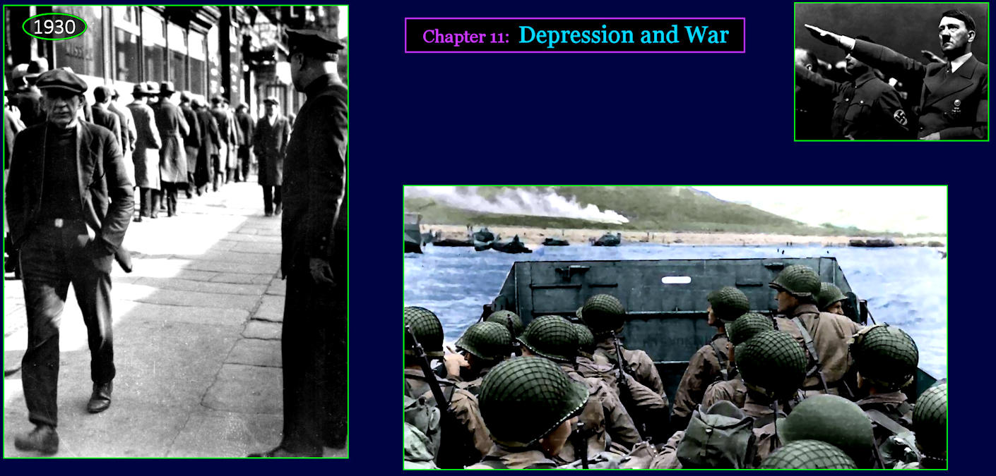 Depression and WW2, 1930s-40s